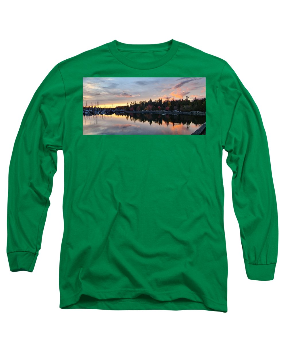 Coucher de soleil à Vancouver - T-shirt à manches longues