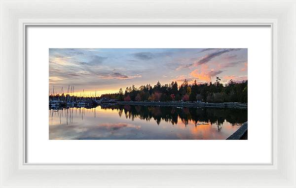 Vancouver Sunset - Framed Print - Customizable