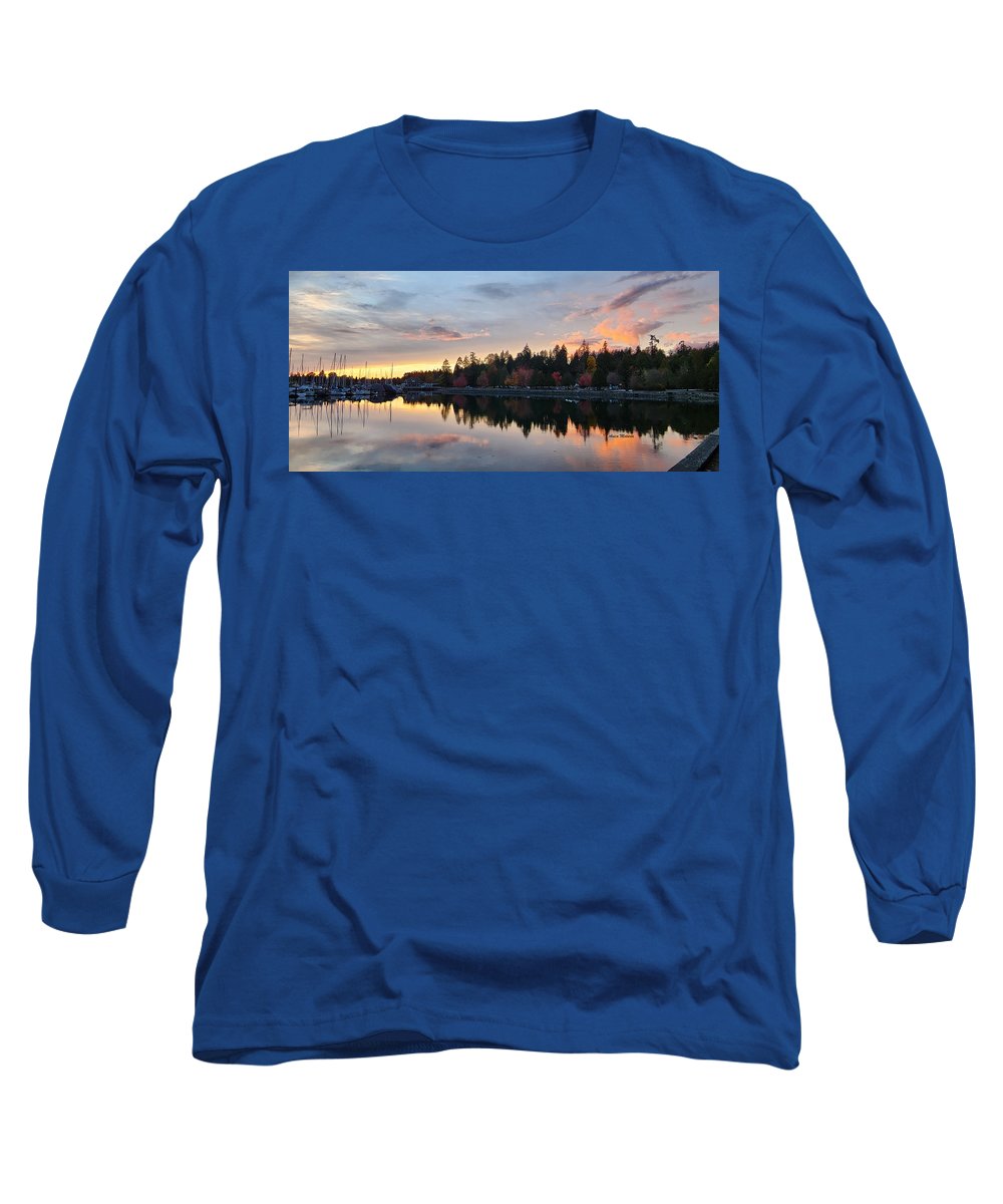 Coucher de soleil à Vancouver - T-shirt à manches longues