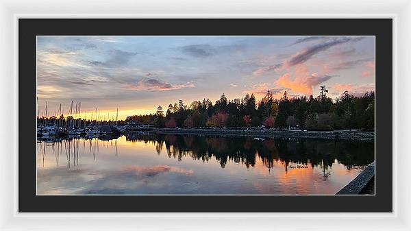 Vancouver Sunset - Framed Print - Customizable