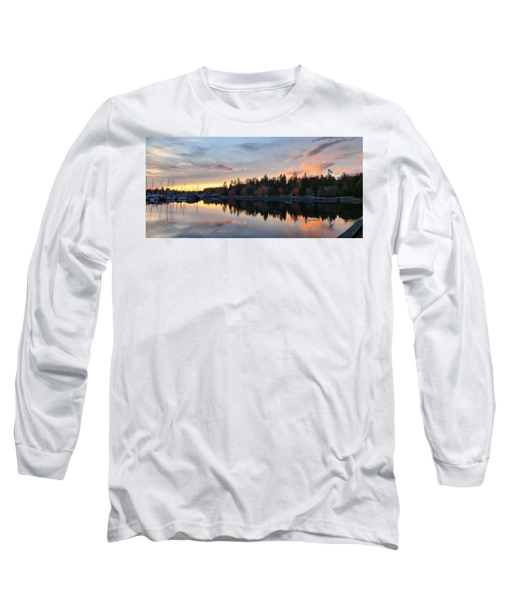 Coucher de soleil à Vancouver - T-shirt à manches longues